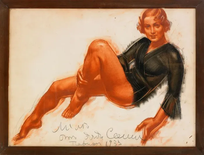 Framed Print : Mila, 1933. Artist: Yakovlev, Alexander Yevgenyevich (1887-1938) Framed Print : Mila, 1933. Artist: Yakovlev, Alexander Yevgenyevich (1887-1938)