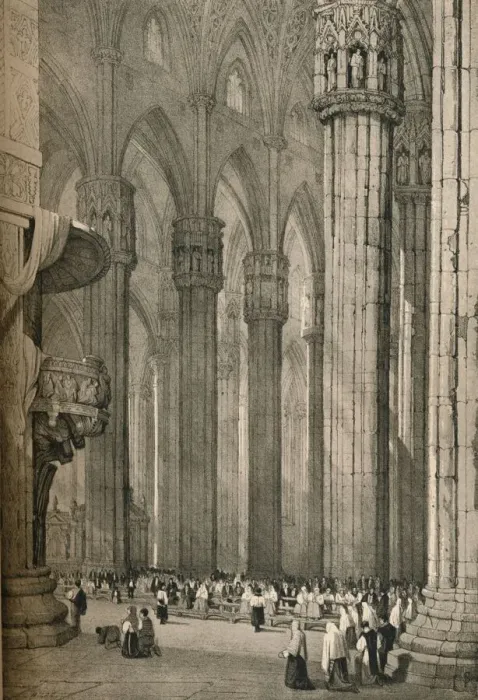 Framed Print : Milan, c1830 (1915). Artist: Samuel Prout Framed Print : Milan, c1830 (1915). Artist: Samuel Prout