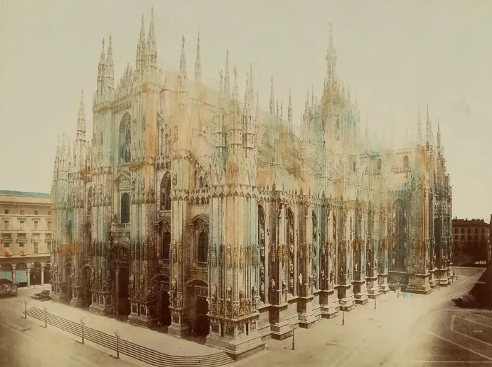 Framed Print : Milan Cathedral, 1870s-1880s. Creator: Unknown