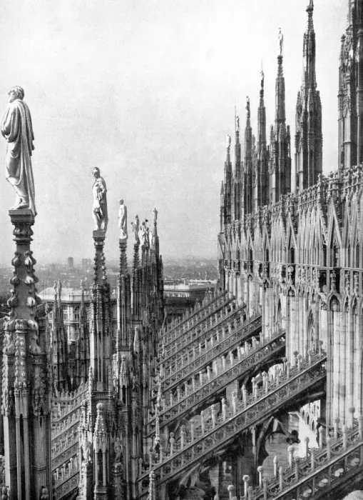 Framed Print : Milan Cathedral, Italy, 1926 Framed Print : Milan Cathedral, Italy, 1926