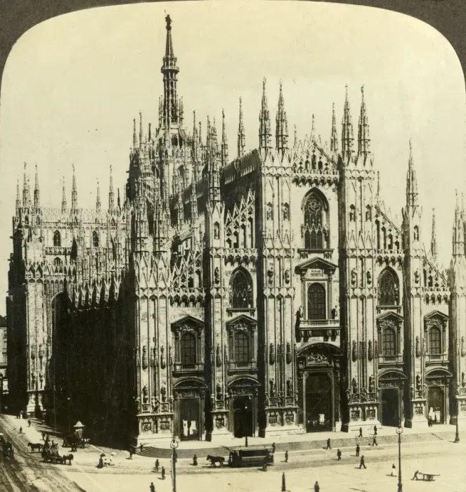 Framed Print : Milans Cathedral, one of the finest temples on earth, Italy, c1909. Creator: Unknown Framed Print : Milans Cathedral, one of the finest temples on earth, Italy, c1909. Creator: Unknown