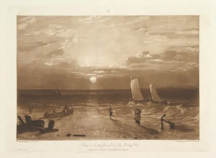 Framed Print : The Mildmay Sea-Piece (Liber Studiorum, part VIII, plate 40), February 11, 1812 Framed Print : The Mildmay Sea-Piece (Liber Studiorum, part VIII, plate 40), February 11, 1812