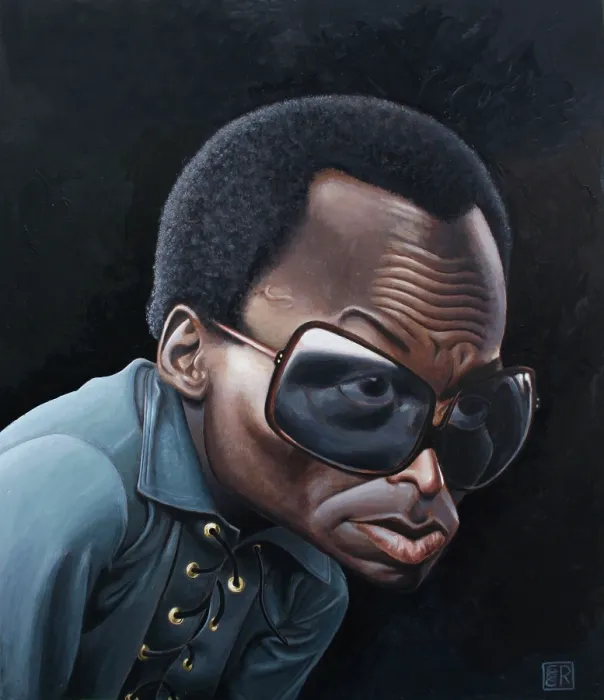Framed Print : Miles Davis. Creator: Dan Springer Framed Print : Miles Davis. Creator: Dan Springer