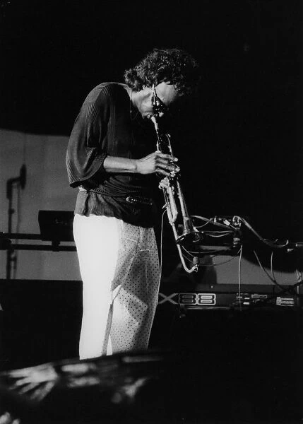 Miles Davis and his Fusion Group, North Sea Jazz Festival, The Hague, 1991. Creator: Brian Foskett