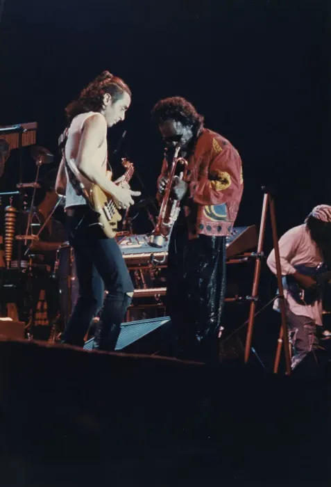 Framed Print : Miles Davis and his Fusion Group, North Sea Jazz Festival, Netherlands, 1991. Creator: Brian Foskett Framed Print : Miles Davis and his Fusion Group, North Sea Jazz Festival, Netherlands, 1991. Creator: Brian Foskett