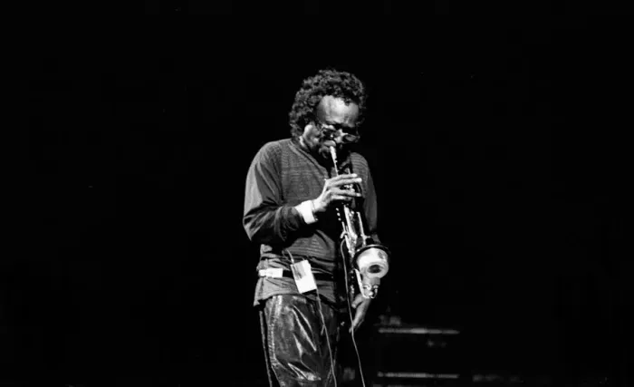Framed Print : Miles Davis, RFH, London, 1989. Artist: Brian O Connor Framed Print : Miles Davis, RFH, London, 1989. Artist: Brian O Connor