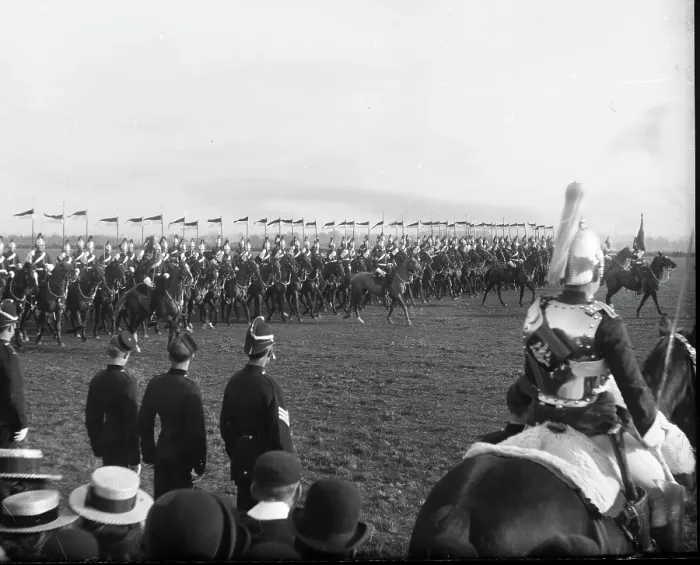 Framed Print : Military / Cavalry display, possibly Waterford Artillery Militia, Ireland, 1880 Framed Print : Military / Cavalry display, possibly Waterford Artillery Militia, Ireland, 1880