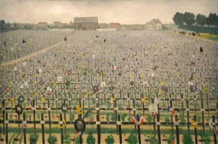 Framed Print : Military cemetery at Chalons-sur-Marne, 1917 Framed Print : Military cemetery at Chalons-sur-Marne, 1917