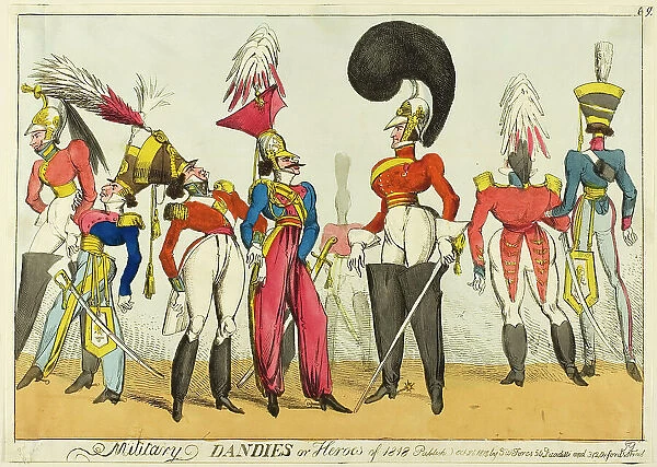Military Dandies or Heroes of 1818, published October 26, 1818. Creator: William Heath