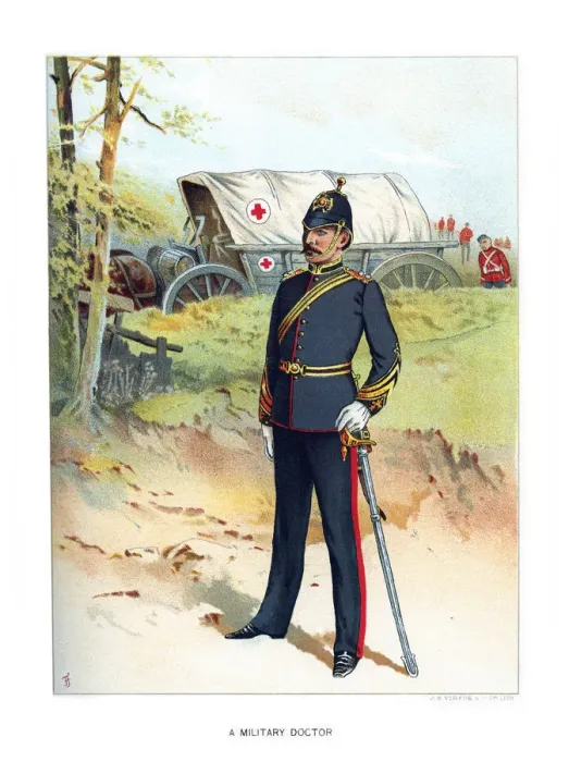 Framed Print : A Military Doctor, c1890. Artist: Frank Teller Framed Print : A Military Doctor, c1890. Artist: Frank Teller