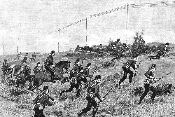 Military Manoeuvres at Aldershot: A Sham Fight; A Desirable Vantage Ground, 1891. Creator: Unknown