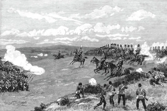 Framed Print : Military Manoeuvres at Aldershot: A Sham Fight; Squares against Cavalry, 1891. Creator: Unknown. Military Manoeuvres at Aldershot: A Sham Fight; Squares against Cavalry, 1891. Creator: Unknown Framed Print : Military Manoeuvres at Aldershot: A Sham Fight; Squares against Cavalry, 1891. Creator: Unknown. Military Manoeuvres at Aldershot: A Sham Fight; Squares against Cavalry, 1891. Creator: Unknown