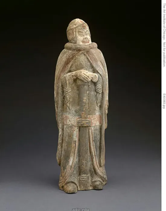 Framed Print : Military Official with Long Sword, Northern Wei dynasty (386-535), c. 500 / 525 Framed Print : Military Official with Long Sword, Northern Wei dynasty (386-535), c. 500 / 525