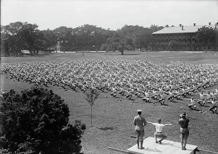 Framed Print : Military Training, 1917 or 1918. Creator: Harris & Ewing. Military Training, 1917 or 1918. Creator: Harris & Ewing Framed Print : Military Training, 1917 or 1918. Creator: Harris & Ewing. Military Training, 1917 or 1918. Creator: Harris & Ewing
