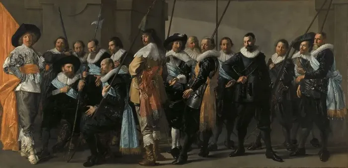Framed Print : Militia Company of District XI under the Command of Captain Reynier Reael, Known as ‘The Meagre Comp Creator: Frans Hals Framed Print : Militia Company of District XI under the Command of Captain Reynier Reael, Known as ‘The Meagre Comp Creator: Frans Hals