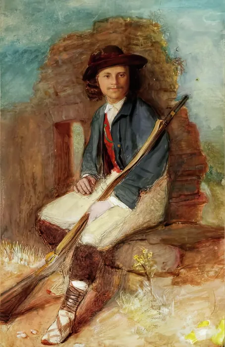 Framed Print : The Militiaman, c1849. Creator: John Phillip Framed Print : The Militiaman, c1849. Creator: John Phillip
