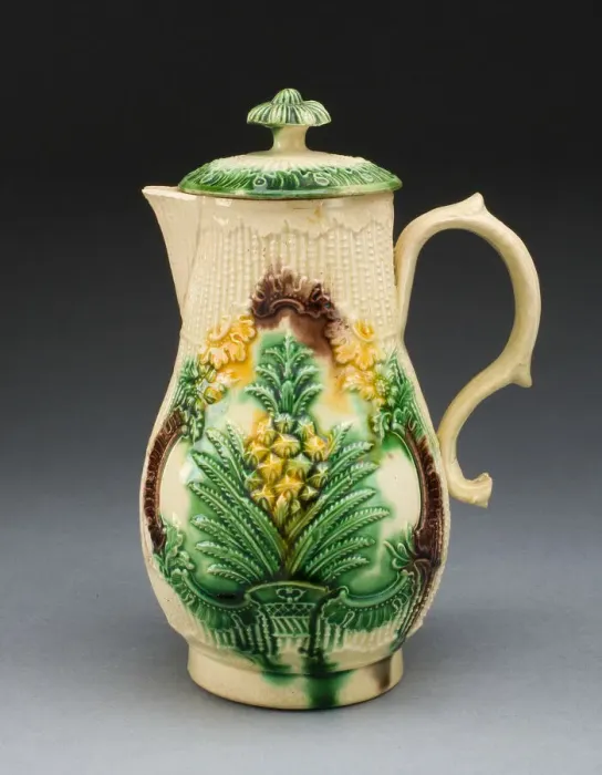 Framed Print : Milk Jug, Staffordshire, 1760 / 69. Creator: Staffordshire Potteries Framed Print : Milk Jug, Staffordshire, 1760 / 69. Creator: Staffordshire Potteries