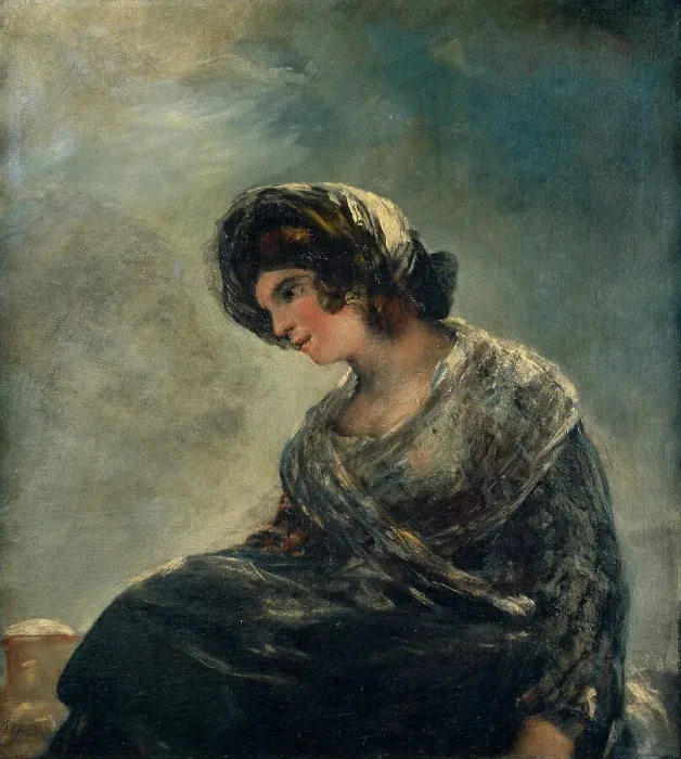 Framed Print : The Milkmaid of Bordeaux, 1825-1826. Creator: Goya, Francisco, de (1746-1828) Framed Print : The Milkmaid of Bordeaux, 1825-1826. Creator: Goya, Francisco, de (1746-1828)