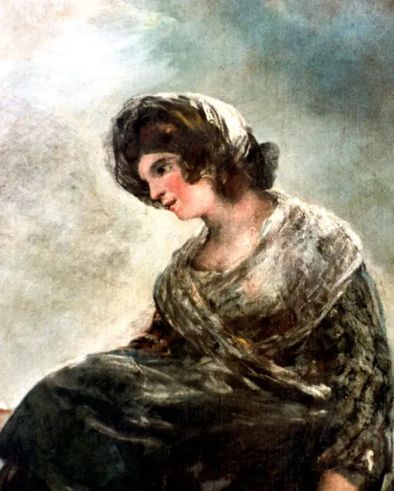 Framed Print : The Milkmaid of Bordeaux, c1824. Artist: Francisco Goya Framed Print : The Milkmaid of Bordeaux, c1824. Artist: Francisco Goya