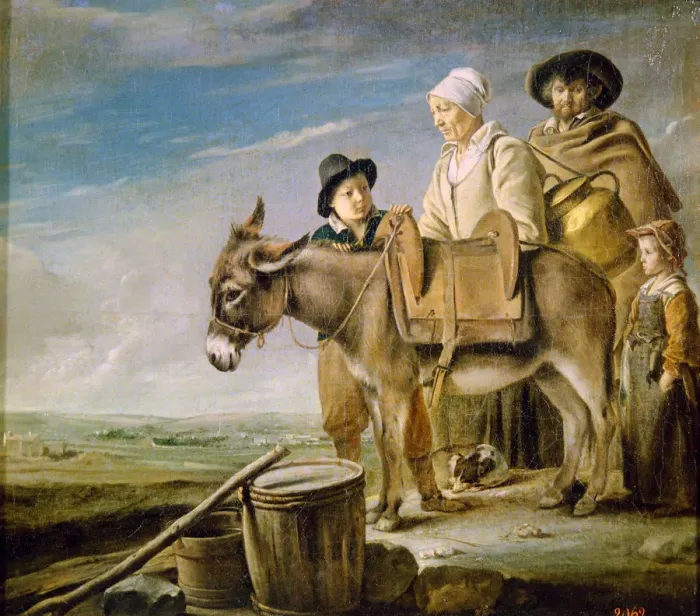 Framed Print : The Milkmaids Family, 1641. Artist: Louis Le Nain Framed Print : The Milkmaids Family, 1641. Artist: Louis Le Nain