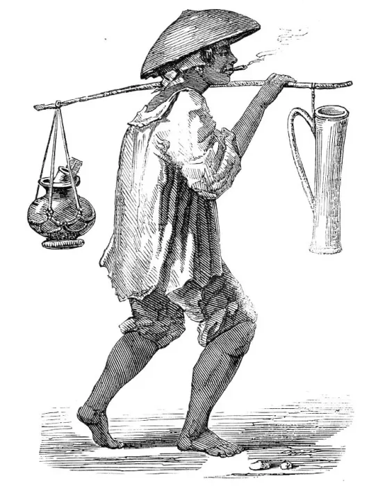 Framed Print : Milkman of Manilla, 1857. Creator: Unknown Framed Print : Milkman of Manilla, 1857. Creator: Unknown
