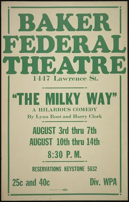 Framed Print : The Milky Way, Denver, 1938. Creator: Unknown Framed Print : The Milky Way, Denver, 1938. Creator: Unknown