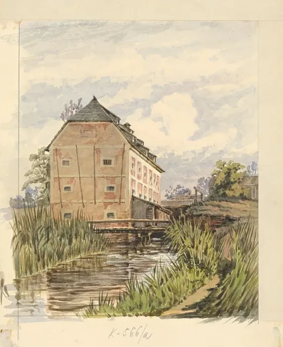 Framed Print : Mill, 1875-1880. Creator: Eugen Wallachy Framed Print : Mill, 1875-1880. Creator: Eugen Wallachy