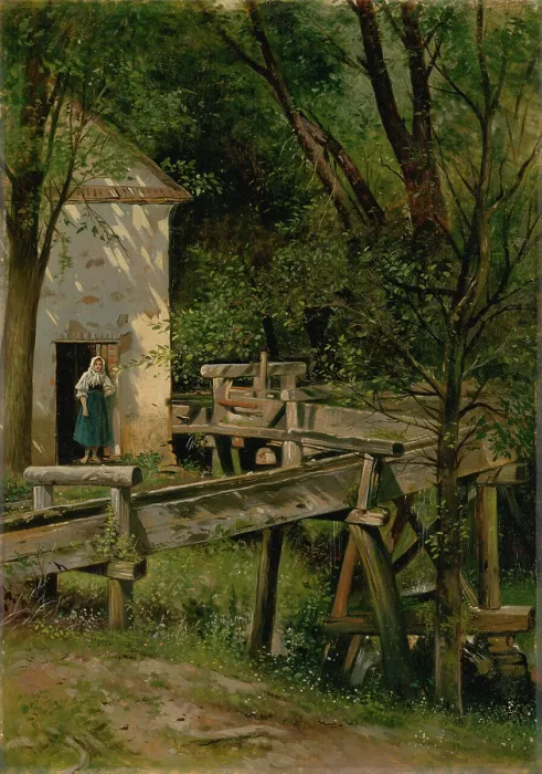 Framed Print : Mill, c1900. Creator: Eduard Majsch Framed Print : Mill, c1900. Creator: Eduard Majsch