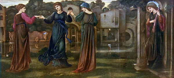 The Mill, Girls Dancing to Music by a River, 1870, (1912). Artist: Sir Edward Coley Burne-Jones