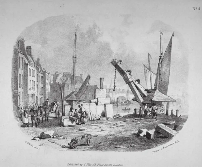 Framed Print : Millbank, Westminster, London, c1825. Artist: Engelmann and Company Framed Print : Millbank, Westminster, London, c1825. Artist: Engelmann and Company