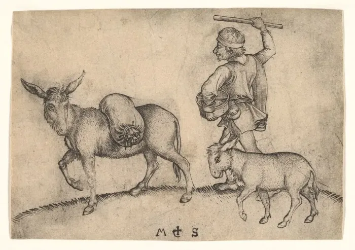 Framed Print : The Miller, ca. 1435-1491. Creator: Martin Schongauer Framed Print : The Miller, ca. 1435-1491. Creator: Martin Schongauer