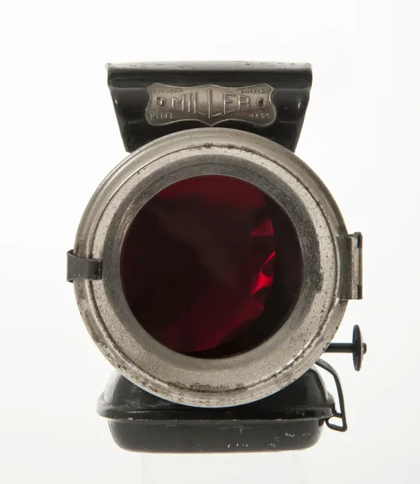 Framed Print : Miller oil rear lamp circa 1906. Creator: Unknown Framed Print : Miller oil rear lamp circa 1906. Creator: Unknown