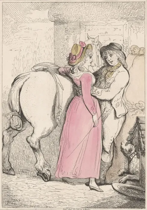 Framed Print : The Millers Love, August 18, 1798. August 18, 1798. Creator: Thomas Rowlandson Framed Print : The Millers Love, August 18, 1798. August 18, 1798. Creator: Thomas Rowlandson