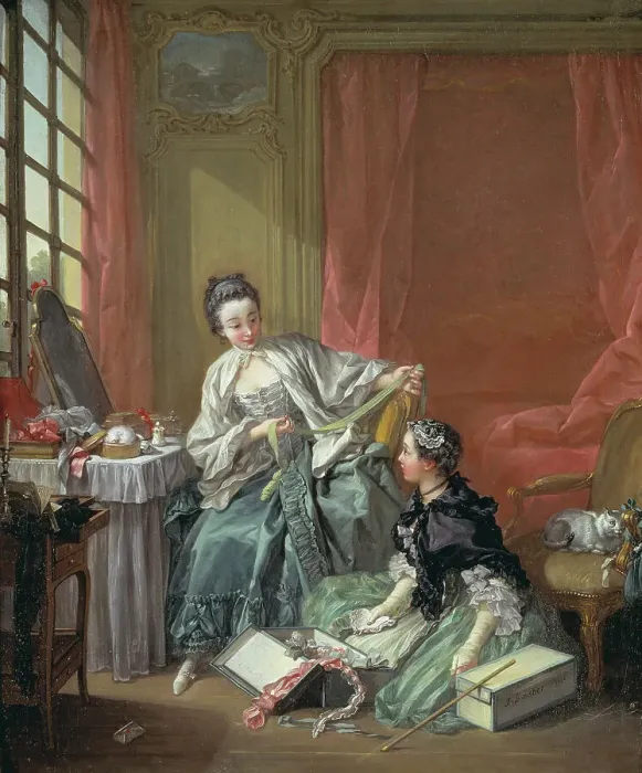 Framed Print : The Milliner, 1746. Creator: Francois Boucher Framed Print : The Milliner, 1746. Creator: Francois Boucher