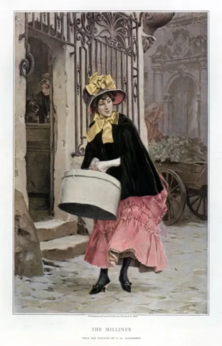 Framed Print : The Milliner, 1890 Framed Print : The Milliner, 1890