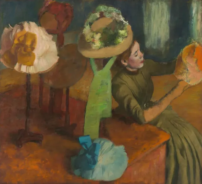 Framed Print : The Millinery Shop, 1879 / 86. Creator: Edgar Degas Framed Print : The Millinery Shop, 1879 / 86. Creator: Edgar Degas