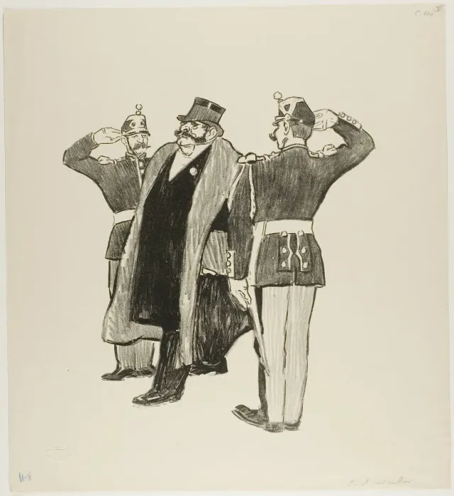 Framed Print : One Hundred Million, February 1894. Creator: Theophile Alexandre Steinlen Framed Print : One Hundred Million, February 1894. Creator: Theophile Alexandre Steinlen