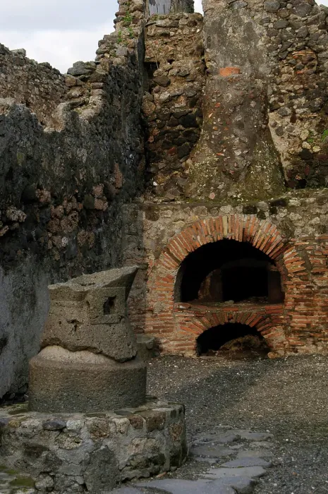 Framed Print : Millstone and oven in the pistrinum, (bakery), Pompeii, Italy, 2009. Creator: LTL Framed Print : Millstone and oven in the pistrinum, (bakery), Pompeii, Italy, 2009. Creator: LTL