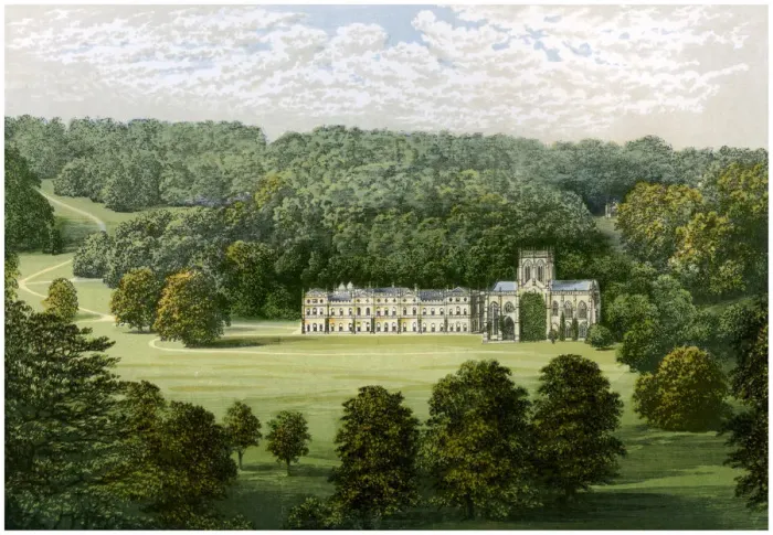 Framed Print : Milton Abbey, Dorset, home of Baron Hambro, c1880 Framed Print : Milton Abbey, Dorset, home of Baron Hambro, c1880