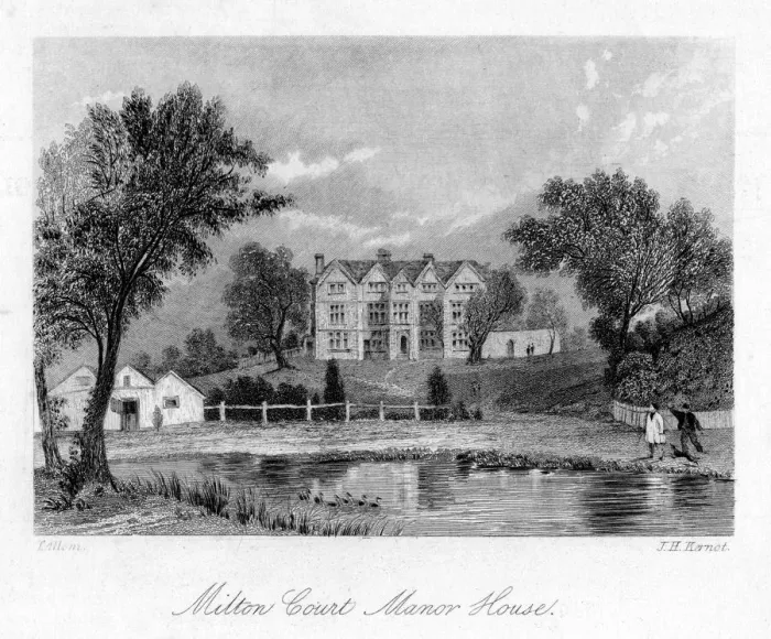 Framed Print : Milton Court Manor House, Surrey, 18th century. Artist: J H Kernot Framed Print : Milton Court Manor House, Surrey, 18th century. Artist: J H Kernot