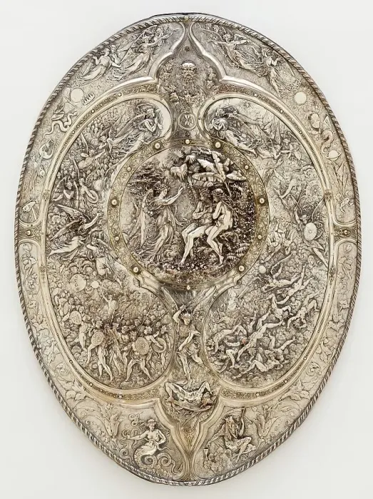 Framed Print : Milton Shield, 1866. Creators: Léonard Morel-Ladeuil, Elkington & Company. Milton Shield, 1866. Creators: Léonard Morel-Ladeuil, Elkington & Company Framed Print : Milton Shield, 1866. Creators: Léonard Morel-Ladeuil, Elkington & Company. Milton Shield, 1866. Creators: Léonard Morel-Ladeuil, Elkington & Company