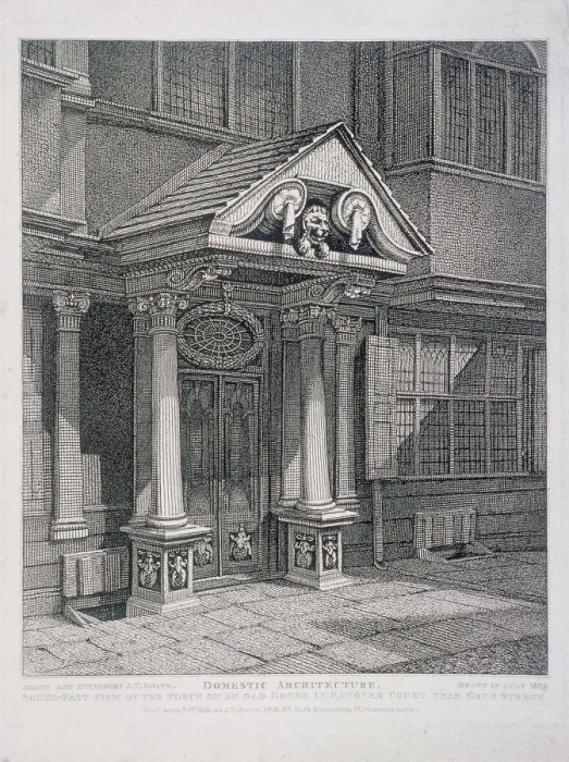 Framed Print : Milton Street, London, 1813. Artist: John Thomas Smith Framed Print : Milton Street, London, 1813. Artist: John Thomas Smith