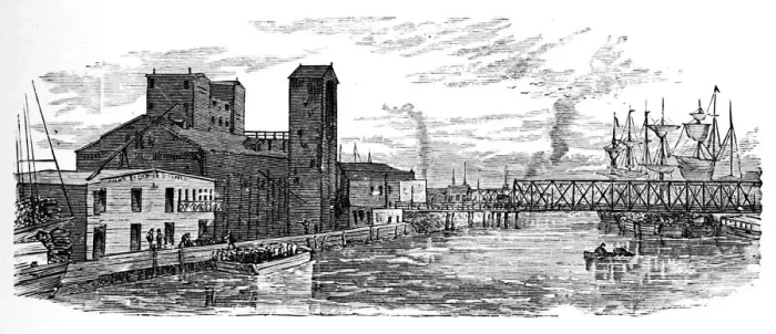 Framed Print : Milwaukee River, 1883 Framed Print : Milwaukee River, 1883