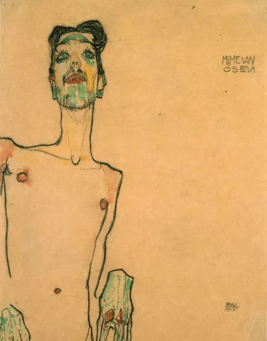 Framed Print : Mime Van Osen, 1910 Framed Print : Mime Van Osen, 1910