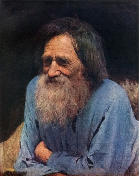 Framed Print : Mina Moiseyev, 1882, (1939). Creator: Ivan Kramskoy Framed Print : Mina Moiseyev, 1882, (1939). Creator: Ivan Kramskoy