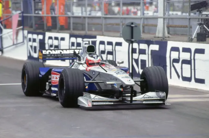 Framed Print : Minardi M198, S. Nakamo 1998 British Grand Prix. Creator: Unknown Framed Print : Minardi M198, S. Nakamo 1998 British Grand Prix. Creator: Unknown