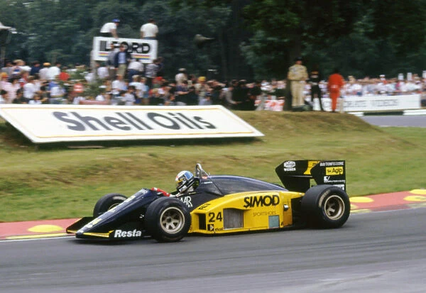 Minardi M85B, Alessandro Nannini, 1986 British Grand Prix, Brands Hatch. Creator: Unknown