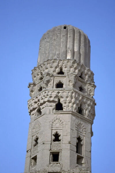 Minaret, Al Hakim Mosque, Cairo, Egypt, 1992