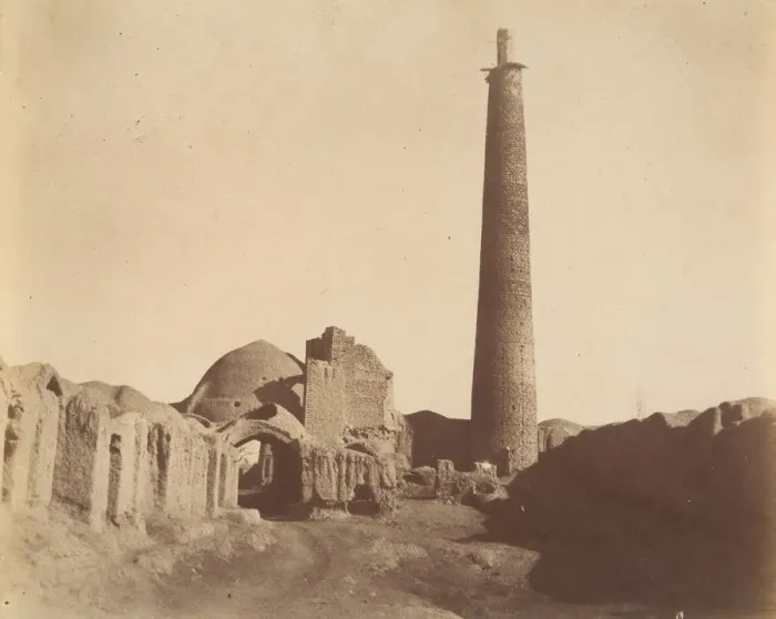 Framed Print : [Minaret of the Chief Mosque at Damghan, 1026-1029], 1840s-60s