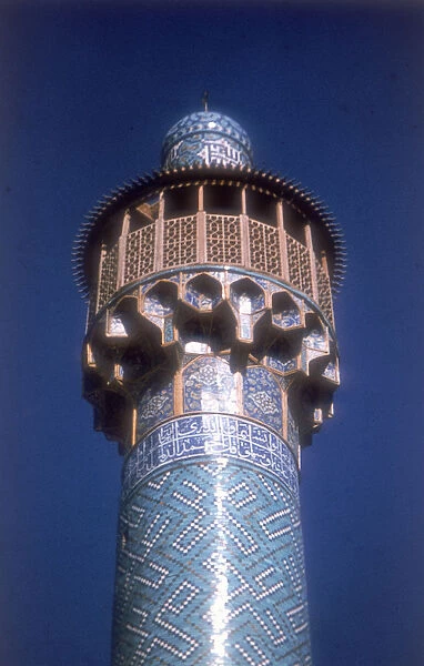 Minaret, Shah Mosque, Isfahan, Iran, c1611-1630
